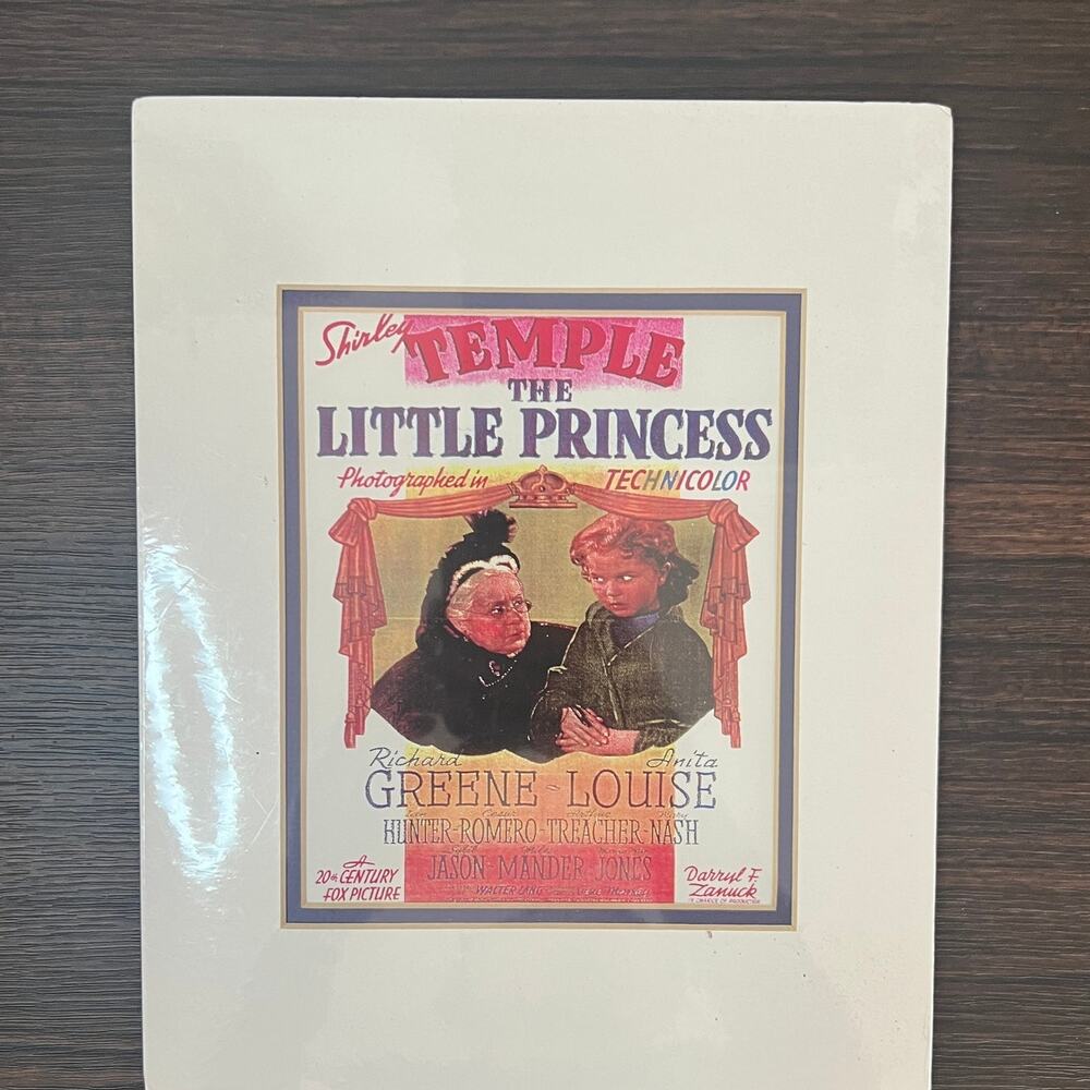 Shirley Temple Little Princess Poster Print Vintage Style Matted Art